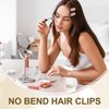 Isslly 12 Pcs No Crease Hair Clips, Creaseless Hair Clips, No Bend Hair Clips, Flat Hair Clips for Hairstyling, Makeup for Women 2.3 in - Pink, Light Purple, Beige, Light Green, Light Blue, Skin Color