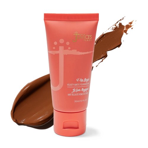 Juvia's Place I Am Magic Velvety Matte Liquid Foundation 205 - Tanzania - Deep Dark w/Cool Undertone, Makeup Foundation Full Coverage, Lightweight, Long Wear, Velvety Matte Finish