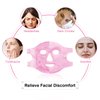 CONBELLA Cold Face Eye Masks Ice Face Mask Hot Cold Compress for Dark Circles, Puffiness, Migraines, Headache, Stress, Redness, Cooling Face Masks for Women Man, Skin Care