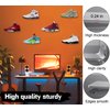 Forzacx Floating Shoe Display Set of 5, Sturdy Levitating Acrylic Shelf , Easy to Install Sneaker Shelves Storage, for Bedroom, Hallways etc - Display Your Top Shoes Maximize Wall Space