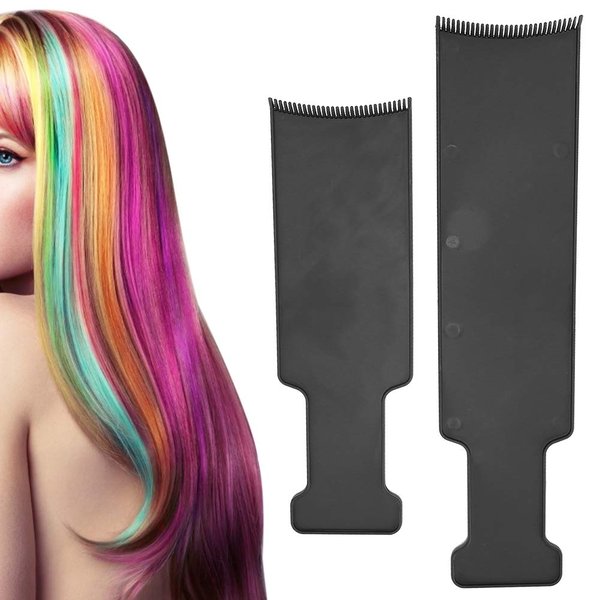 Balayage Highlighting Board,2 Pieces Flat Top Comb Board Balayage Paddle,Flat Top Paddle Board Comb Hair Coloring Kit for Hair Dye and Salon Uses