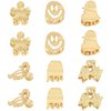 ACO-UINT 12 Pcs Small Hair Clips for Women, Gold Hair Claw Clips Sturdy Mini Metal Claw Clips, Cute Clips for Hair 90s Hair Accessories for Women and Girls