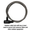Master Lock 8154DPF Cable, Keyed Bike Lock, 6 Ft, Gray