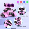 Yerloa Girls Robot Toys with 3D Stickers for 3-5, Baby Easter Toys Remote Control Robot Toy for Kids with Music and 4 Color LED Eyes, Singing, Dancing, Birthday for Boys Girls Aged 3 4 5 6 7 Year Old