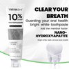 2PCS Hydroxyapatite Toothpastes 10%,Fluoride-Free Toothpaste, Gentle Mint, Fresh Breath, Daily Use for Oral Health 4.23oz (2pcs)