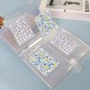 160 Slots Nail Sticker Book Nail Art Decals Sticker Organizer Binder Empty Nail Stickers Holder DIY Nail Art Design Tools for Nail Art Sticker