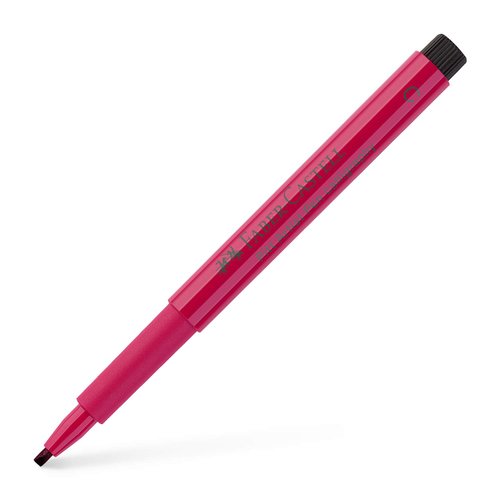 Faber-Castell Art & Graphic Pitt Artist Pen Calligraphy India Ink Pen, Pink Carmine, Single Pitt Pen, For Art, Craft, Drawing, Sketching, Home, School, University, Colouring