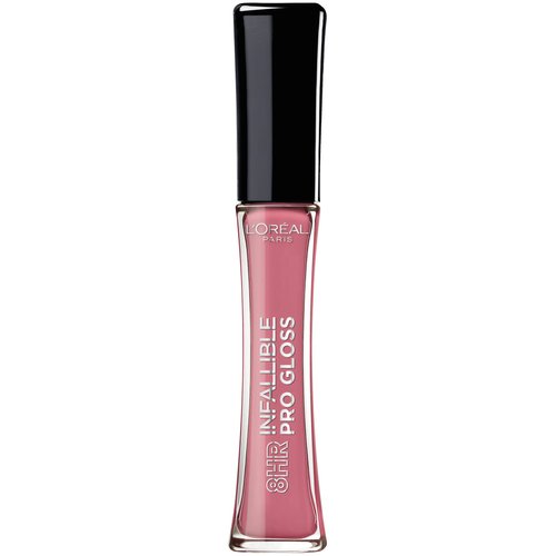 L’Oreal Paris Makeup Infallible 8 Hour Hydrating Lip Gloss, Nightfall Rose, 0.21 Fl Oz