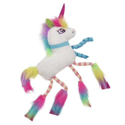 SmartyKat Dazzle Unicorn Crinkle Plush Catnip Cat Toy - White, One Size