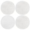KEEPOW Spinwave Replacement Pads Compatible with Bissell Spinwave Hard Floor Mop 2039 Series, 20399, 2039A, 2307, 2315A, 2124, Spin Mop Pad for Floor Cleaner (4 Pack)