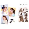 ericotry Hair Comb, 2PCS Charming Bump It Up Volume Inserts for Beehive Style, Nylon, 6x8.5cm/2.36x3.35, Brown (Color: black, beige, brown), for Women and Girls with Long Hair of All Ages