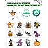 150 Pcs Glow in the Dark Halloween Tattoos for Kids Bulk, 50 Unique Designs, 2 Inch Halloween Temporary Tattoos with 50 Small Zip Lock Bags, Easy to Apply & Remove