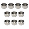 DA VINCI Lot of 10 Drop in Stainless Steel Poker Table Jumbo Cup Holders 4 Inch Wide