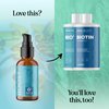 Biotin Hair Growth Serum - Rosemary Hair Thickening Serum with Peppermint Caffeine and Black Castor Oil for Hair Growth - Volumizing Hair Serum for Hair Growth for Men & Women - Vegan & Cruelty Free