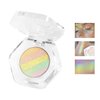 GKSHSU Chameleon Face Highlighter Palette, Multichrome Eyeshadow Shimmer Pigmented Powder, Holographic Sparkle Rainbow Highlighter Eye Makeup