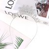 ACO-UINT Silver Birthday Crown for Women, Cute My Birthday Headband Birthday Tiara for Women, Happy Birthday Headband Birthday Princess Decorations Gifts for Women Girls