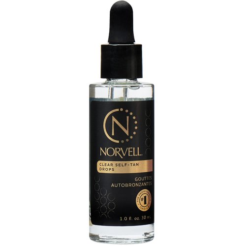 Norvell Clear Self-Tanning Drops, 1 fl oz – Customize Your Glow by Mixing These Bronzing Drops with Your Favorite Facial or Body Moisturizer – Easy to Use Clear Self-Tanner with No Color Transfer