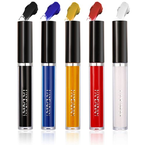 Matte Liquid Lipstick Set, 5PCS DIY Lipstick Kit Moisturizing Velvet Long-Lasting Wear Non-Stick Cup Lip Gloss Lipstick Kit for Women Matte Makeup Beauty labiales Cosmetics