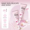 MIESCHER Facial Moisturizer Tone-up Cream, Sakura Essence Glow Cream Face Moisturizer Cream 1.06 Fl OZ Hydrating & Smooth Dry Skin Lightweight Nourishing Facial Skin Instant Tone-Up Lazy Face Cream