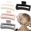 Oversized Claw Clips for Thick, Curly and Long Hair - 5" Non-Slip Jaw Clips with Strong Hold for Women and Girls