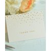 Gartner Studios Gold Foil Dots Thank You Cards, Ivory, 3.5” x 5”, Set of 50 (13745)