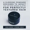 Selvedge Grooming Glossing Hair Pomade For Men, Strong Hold, High Shine, Made in Italy, 3.38 fl oz