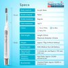 Soladey Rhythm 2, Ionic Power Electric Toothbrush, Solar Panels and TiO2 Semiconductor (Snow White), Ready to use Ionic Toothbrush
