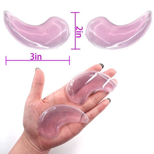 Reusable Gel Eye Ice Pack, Cooling Eye Pad, Hot ＆ Cold Treatment for Eye Strain, Eye Swelling, Eye Redness, Puffy Eyes, Dark Circles, Smooth Fine Lines, and Eye Recover Surgery. 10PCS