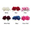 Xiaokeis Wedding Rose Flower Hair Comb, Faux Velvet Red Rose Bridal Hair Clip, Floral Hair Accessory for Women and Girls