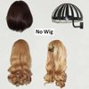 Wig Stand Plastic Wig Hair Hat Display Tool Wig Head Holders Wig Dryer Wig Hangers, Wall Mounted Wigs and Hats / Cap Display Rack Hangers, For Styling Drying Display Wig Stand (2 Black+2 White)