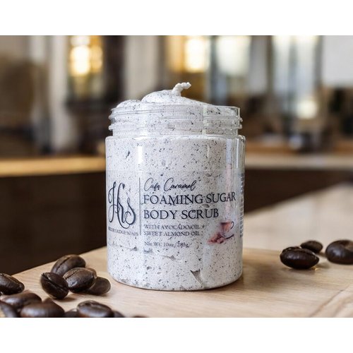 Cafe Caramel Whipped Soap Coffee Scrub | Foaming Sugar Scrub | Body Scrub | Whipped Scrub | Sugar Scrub | Gift for Her
