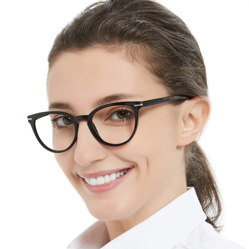 OCCI CHIARI Fashion Black Women's Reading Glasses Spring Hinge 6.0 5.0 4.0 0 1.0 1.5 2.0 2.5 3.0 3.5 (Black, 6.0)