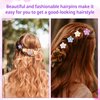 20pcs Mini Flower Hair Clips, Mini Flower Barrettes Cute Small Flower Braid Claw Clips Elegant Tiny Hair Accessories for Women Daily Party Wedding Bridal