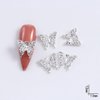 20Pcs Butterfly Nail Charms for Acrylic Nails 3D Crystal Butterfly Nail Art Charms Gold Silver Butterflies Nail Rhinestones Butterfly Nail Jewels Nail Gems Charms for Nails DIY Manicure Decoration