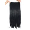 MapofBeauty 24" Long Straight Clip in Hair Extensions Hairpieces (Black)