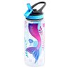 HomTune Cute Water Bottle with Straw for School Kids Girls, BPA FREE Tritan & Leak Proof & Easy Clean & Carry Handle, 23oz/ 680ml - Mermaid