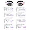 GOMAKERER 8 Pcs Eye Shadow Stickers, 8 Styles Purple Gradient Eyeliner Stickers Holographic Face Stickers Laser Eye Tattoo Stickers for Music Festivals Nightclubs Halloween Carnivals Birthday Party
