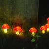 Windpnn Upgraded 8-Pack Red Solar Mushroom Lamp for Garden Decor, 8 Modes Solar Garden Lights Outdoor Waterproof Mushroom Solar String Lights for Christmas Halloween Garden Pathway Yard Lawn