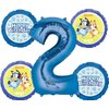 Anagram Bluey 2nd Birthday Party Supplies 5pc Foil Balloon Bouquet
