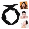 Beatifufu 4pcs Hair Tie Hair Jewels for Women Girl Headbands Wire Headband Headbands for Women Makeup Elastic Daily Headwear Twisted Hairband Spa Headbands for Girls Scarf Iron Bow Tie