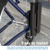 Fishing Rod Holder, Secures Fishing Pole to Bicycle,2 Tubes Rod Holder, Holds 2 Rods, Easy to Mount, Rod Rack for Bicycle Fishing