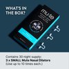 Mute by Rhinomed Nasal Dilator for Snore Reduction | Small 3pk | Increase Airflow | Anti Snoring Devices | Nasal Dilators for Sleeping | Internal Nasal Dilator | Snoring Solution | Transparent
