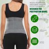 Postpartum Belly Wrap, Postpartum Belly Band, Abdominal Binder Post Surgery Ergonomic 9.5", Abdomen Hernia Support Belt, Waist/Pelvis Belt for Stomach Support & Back Pain Relief (Polyester Made with