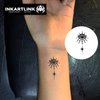 INKARTLINK Semi Permanent Tattoos, 3 Sheets of Small Temporary Tattoos, Adult Art Designs, Party Favors, Waterproof, Realistic, No Adhesive, No Reflective, Lasts 1-2 Weeks (Eye)