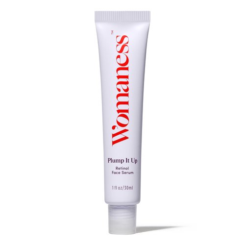 Womaness Plump It Up Retinol Serum - Roll-On Hyaluronic Acid Hydrating Serum, Collagen Boosting Retinol Fine Lines and Wrinkles Treatment + Smoothing Ceramide NG Anti Aging Skin Care Serum (30ml)