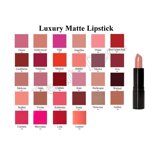 Beauty Deals Luxury Matte Lipstick Luxurious Hydrated Creamy Lipstick (Nouveau)