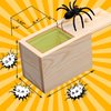Jishi Spider Box Prank Toy Gag Gift Funny White Elephant Gifts for Adults, Wooden Christmas Birthday Surprise Gift Box Toys for Kids Teens Boys 6-8-12, Hilarious Stocking Stuffers for Adults Men Women