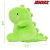 MOTTOYS Dinosaur Plush Toys - 12" Stuffed Plushies - Soft Pillow for Home Decorations - Hugging Figures for Boys and Girls - Cute Animal Toys for Fans - Ideal Sleep and Play Companion (Green)
