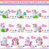 Simgoing 20 Set Unicorn DIY Painting Kit Ceramic to Paint Your Own Unicorn Statues Unpainted Plaster Figurines Brushes Acrylic Paints Bags Arts and Crafts Kits Party Favor for Kids Boys Adults Girls