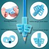 DMFLY Pencil Grips, Pencil Grips for Kids Handwriting, Children Pen Writing Aid Grip Set Posture Correction Tool for Kids Preschoolers Children, Hollow Ventilation Design, 3 Pack